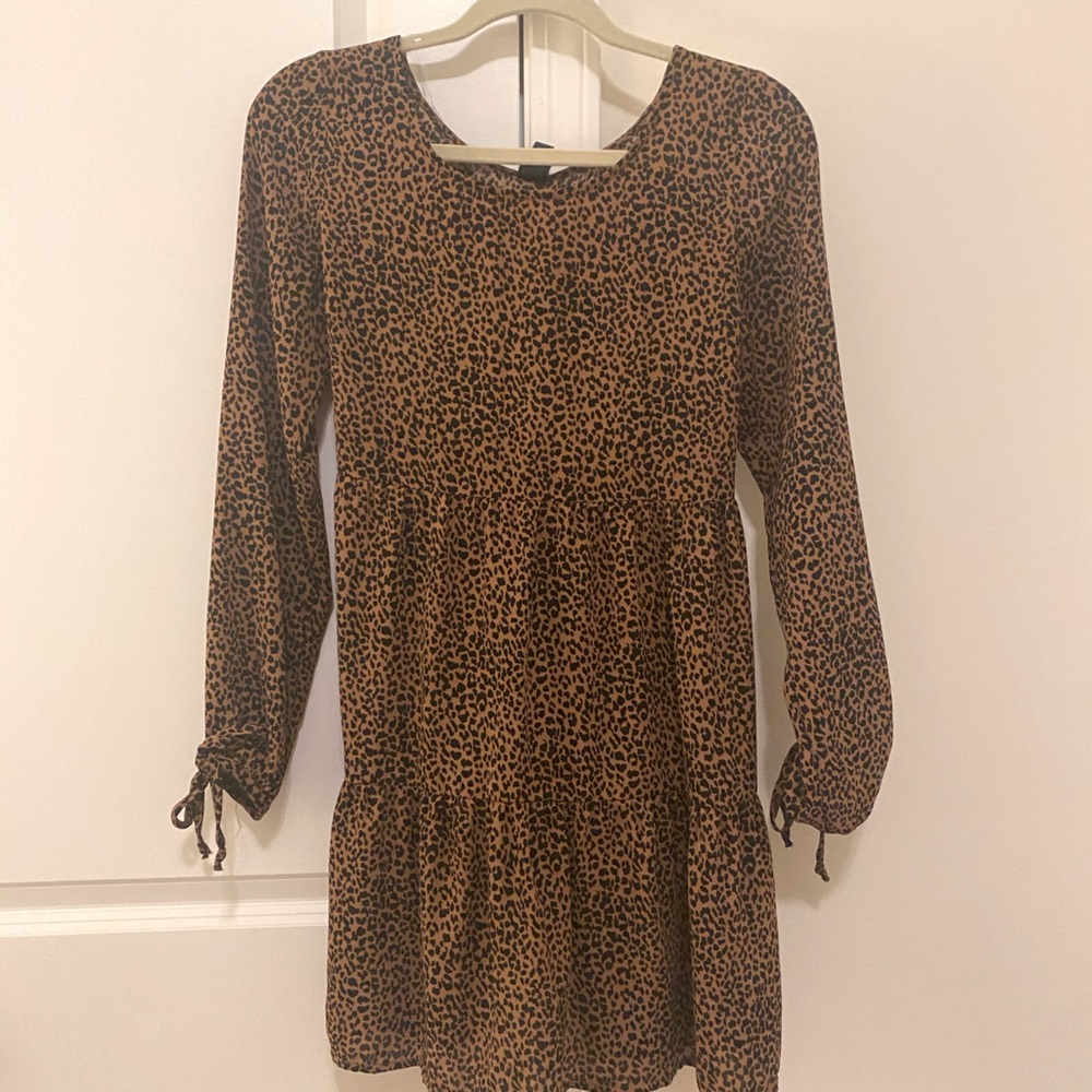 Cheetah Print Mini Dress